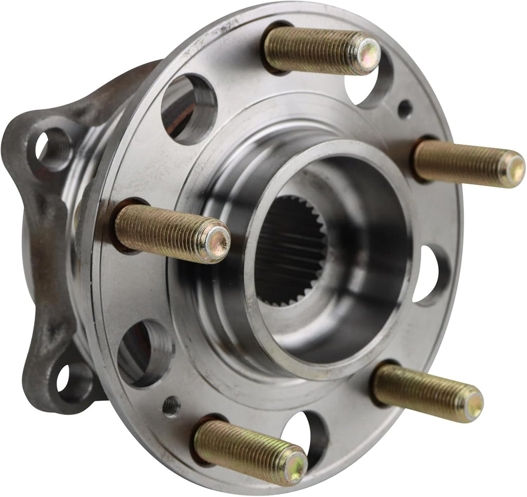 TRQ Left and Right Wheel Bearing and Hub Assembly Set 2 Piece Compatible with 19-23 Hyundai Santa Fe AWD 20-23 Palisade AWD 22-23 Santa Cruz 20-22 Kia Telluride AWD 21-23 Sorento 22-23 Carnival