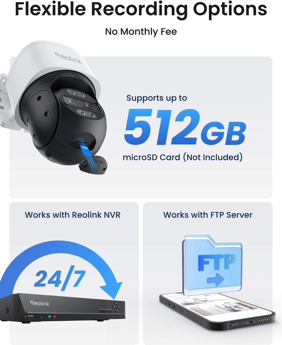 REOLINK PTZ Security Camera System 4K, IP PoE 360 Camera with Dual-Lens, Auto 6X Hybrid Zoomed Tracking, 355 Pan & 90 Tilt, Outdoor Surveillance, AI Detection, TrackMix PoE