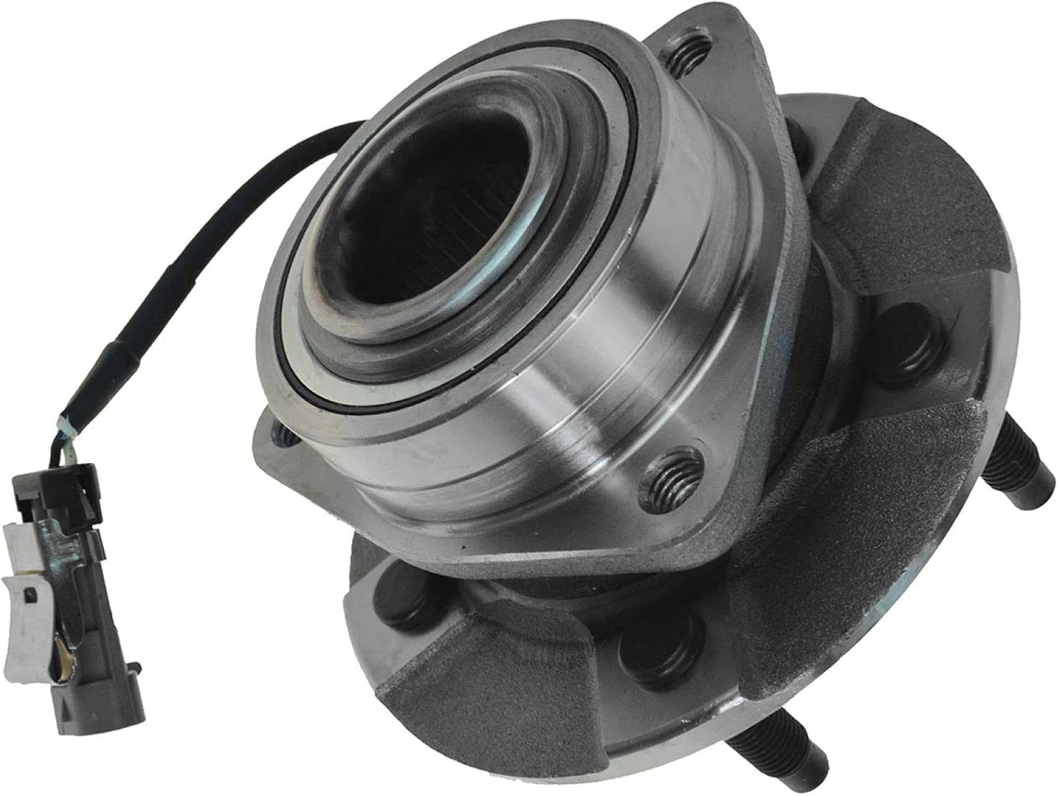 TRQ 2 Piece Front Rear Wheel Bearing & Hub Assembly Set Compatible with 2005-2006 Chevrolet Equinox 2006 Pontiac Torrent 2002-2007 Saturn Vue