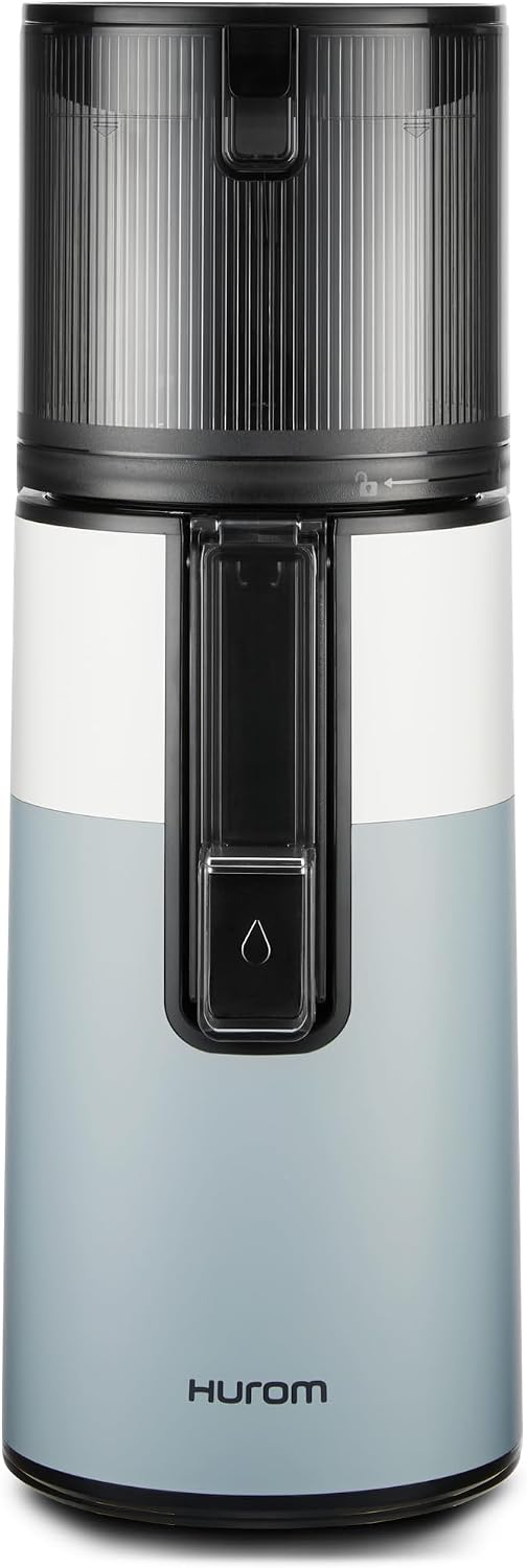 Hurom H400 Cold Press Juicer Machine, Award Winning Masticating Slow Juicer, Easy to Clean, Strainer & Hands Free with Self Feeding, Wide Mouth Hopper, Easy Assembly (Two-Tone Blue)