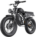 Freego Electric Motorcycle Bike for Adults, Dual Motor & Dual Battery, 2000W/48V/55Ah, 20'x4.0' Fat Tires Off Road Electric Dirt Bike Bicycle,34MPH & 103 Miles EBike UL 2849 Certified