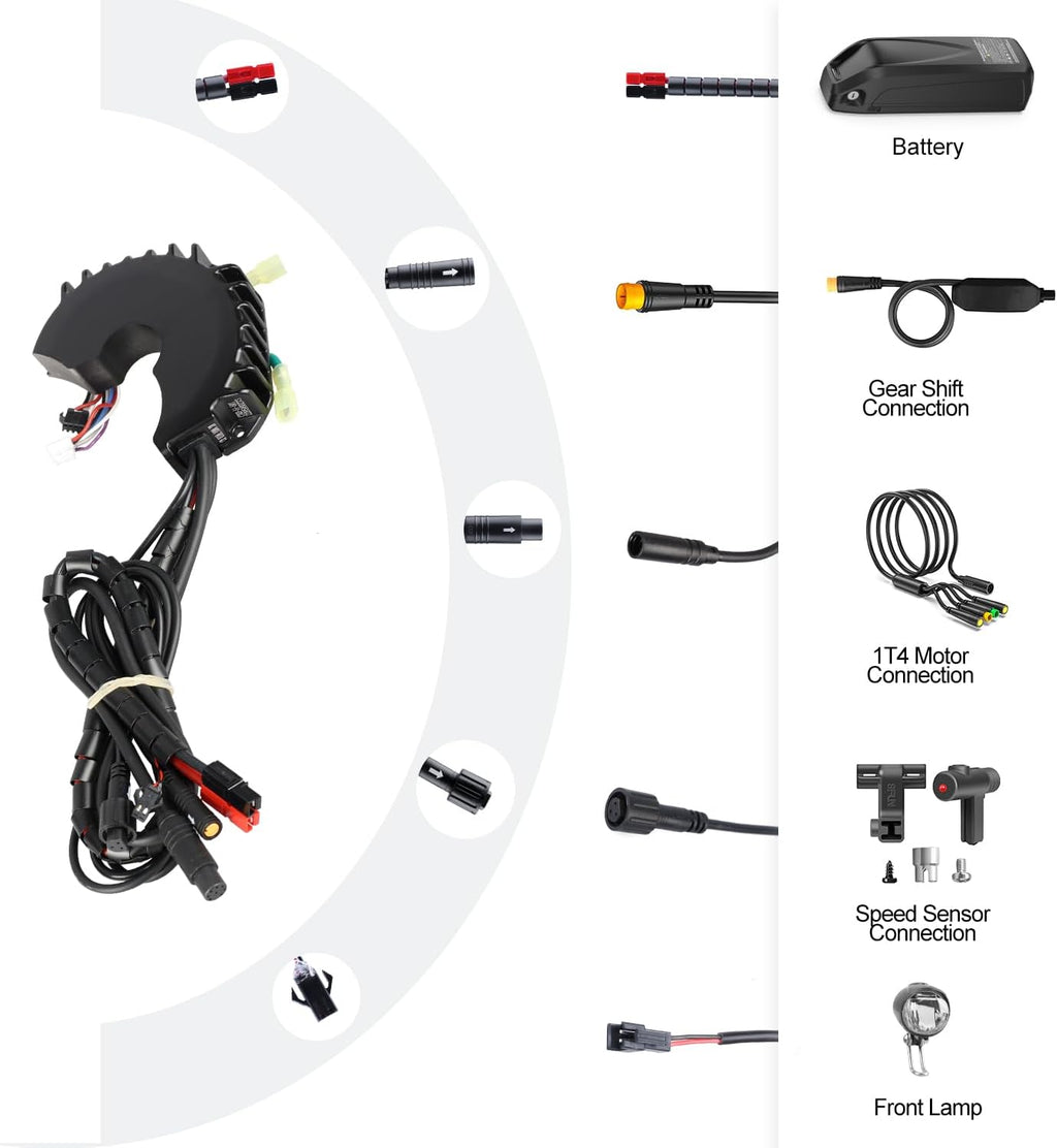 BAFANG 48V 1000W 30A BBSHD BBS BBS03B Controller Electric Bike Controller Accessories for Mid Drive Crank Engine Kits