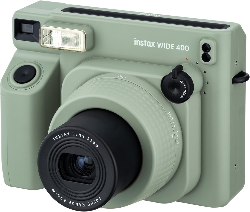 Fujifilm INSTAX Wide 400 Instant Camera - Sage Green (Camera w/ 4 Wide Twin Packs)