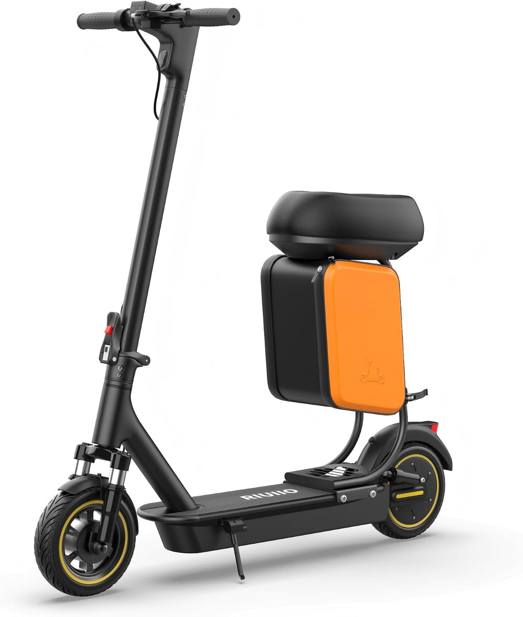 Electric Scooter, 350W-500W Motor, 19 MPH to 22MPH, 15-41 Miles Range, Dual Suspension, Dual Braking, App Control, Foldable Commuter E Scooter for Adults and Teens