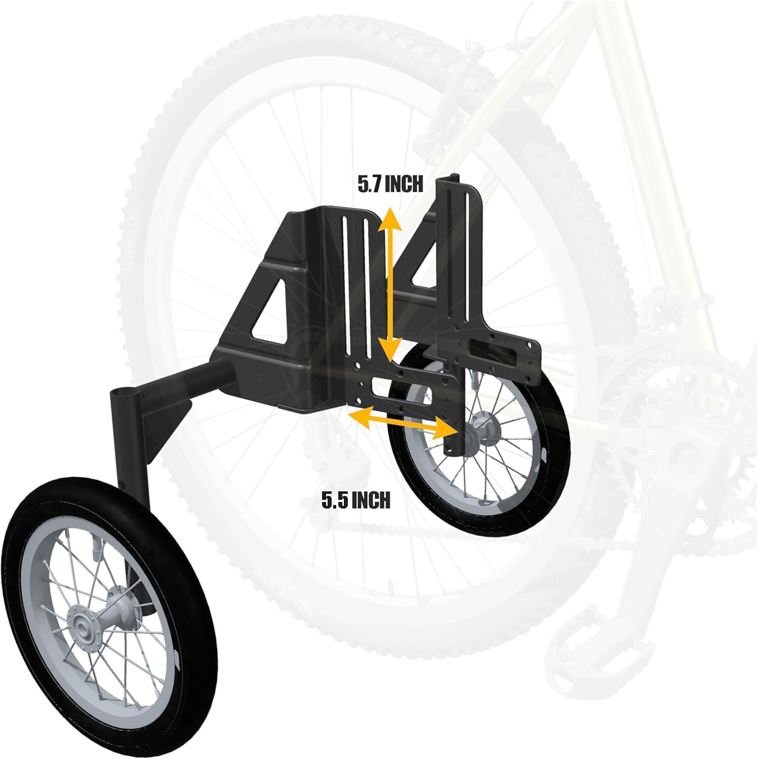 CyclingDeal Adjustable Adult Bicycle Bike Stabilizers Training Wheels Fits 24' to 29' - Quality Heavy Duty-Max weight up to 120kg/265 lbs.