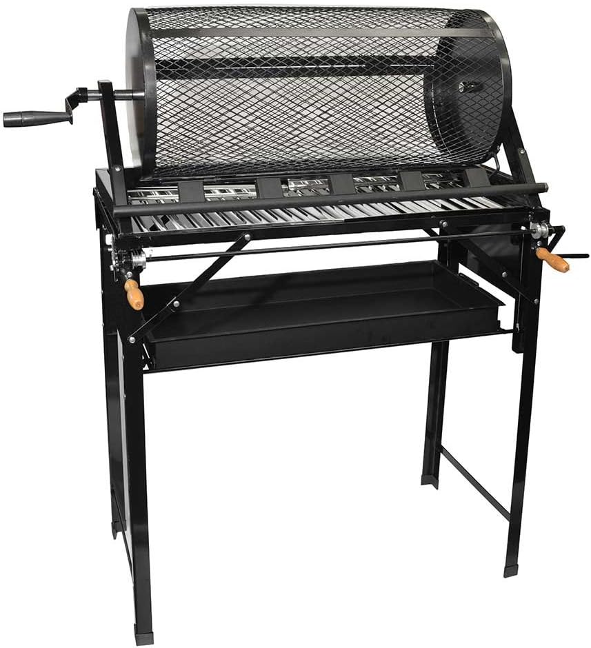 Santa Barbara Chili Roaster CR-BARBACOA 5 Burner Hatch Rotating Chili Roaster With Portable BBQ Stand & Regulator