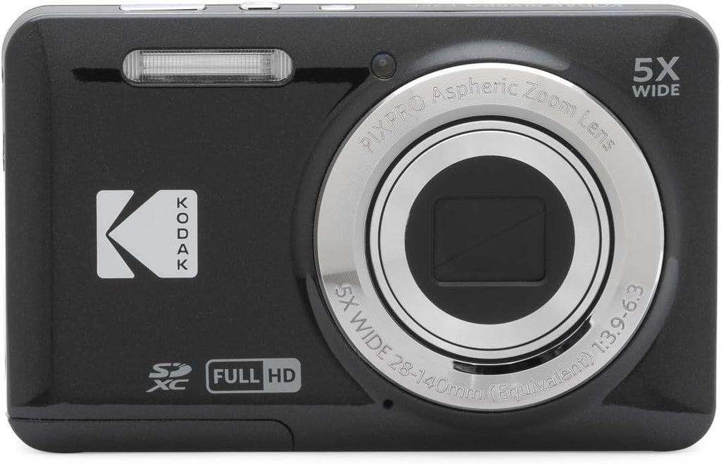 Kodak PIXPRO FZ55 Digital Camera (Black) + 32GB Memory Card + Point and Shoot Camera Case + Extendable Monopod + Lens Cleaning Pen + LCD Screen Protectors + Table Top Tripod â€' Ultimate Bundle