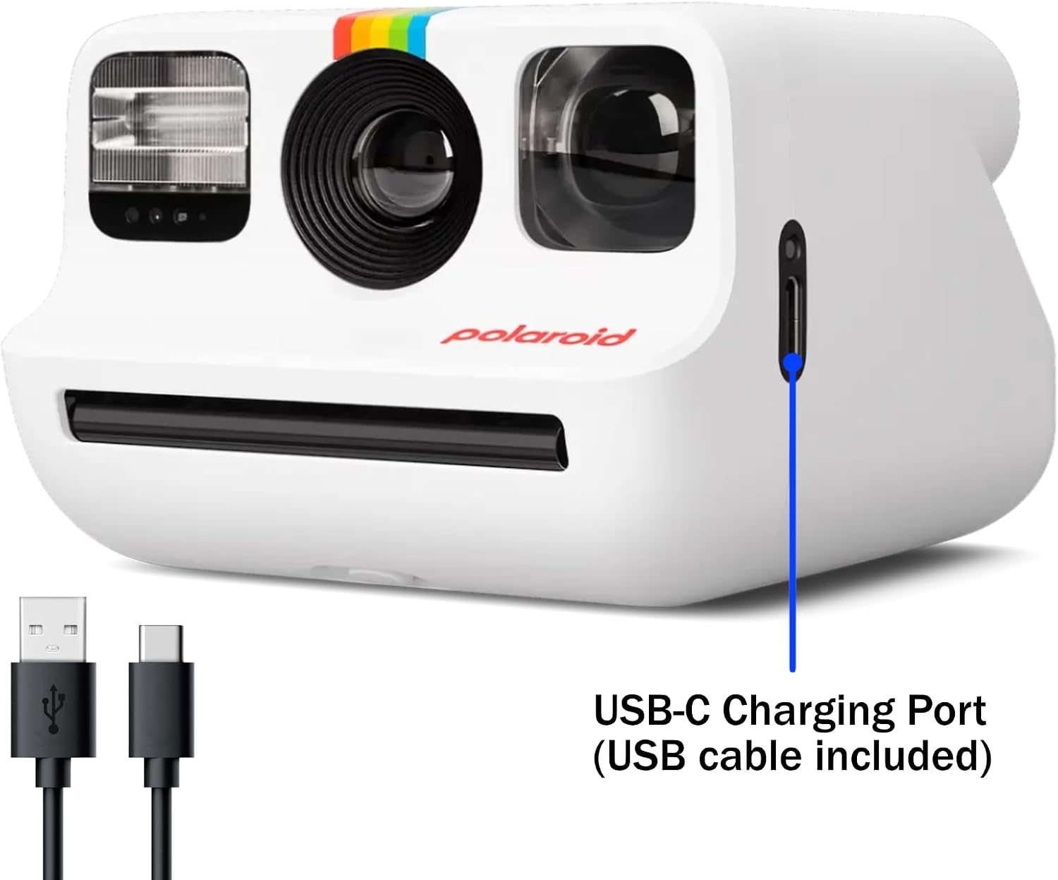 Polaroid Generation 2 Go Instant Mini Camera Starter Set, White with 32 Polaroid Go Color Instant Film Bundle, Lumintrail Lens Cleaning Cloth
