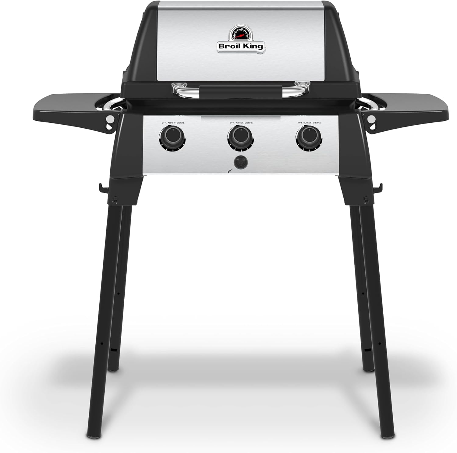 Broil King 952654 Porta-Chef 320 Portable Propane Grill in Stainless Steel and Black
