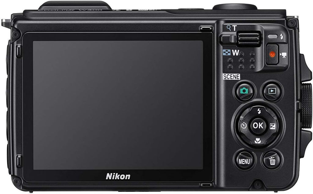 Nikon W300 Waterproof Underwater Digital Camera with TFT LCD, 3', Orange (26524)