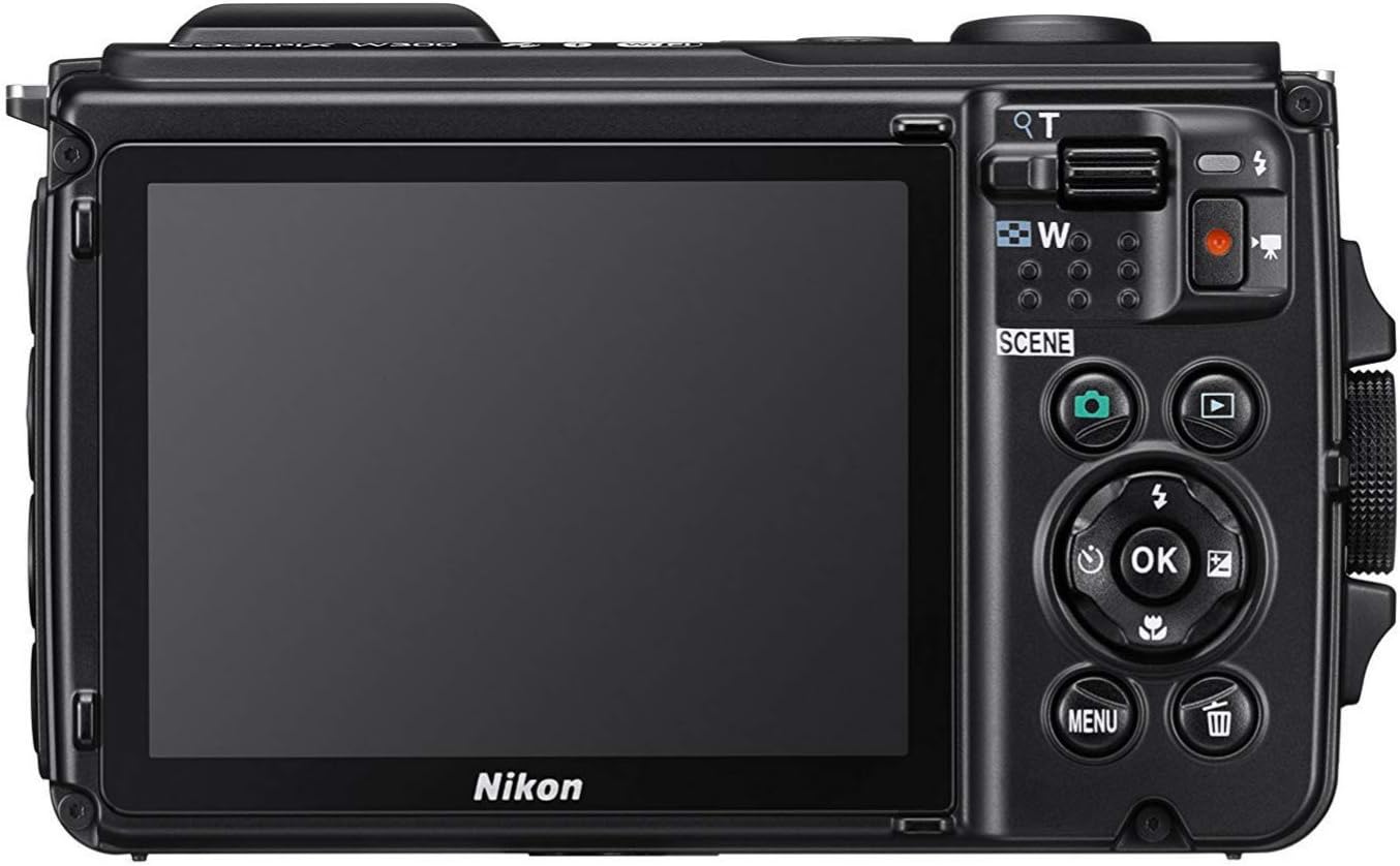 Nikon W300 Waterproof Underwater Digital Camera with TFT LCD, 3', Orange (26524)