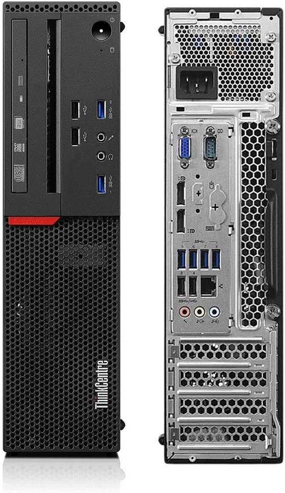 Lenovo ThinkCentre M800 SFF Desktop Computer PC, Intel Core i5 6500 3.2GHz, 32GB DDR4 RAM,New 1TB SSD, Built-in WiFi BT,DVD-RW,Wireless Keyboard Mouse,Windows 10 Pro (Renewed)