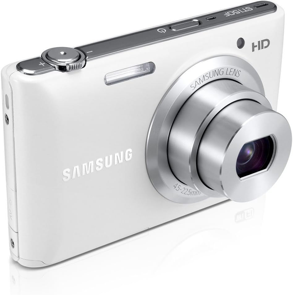 Samsung ST150F 16.2MP Smart WiFi Digital Camera with 5x Optical Zoom and 3.0' LCD Screen (White) (OLD MODEL)