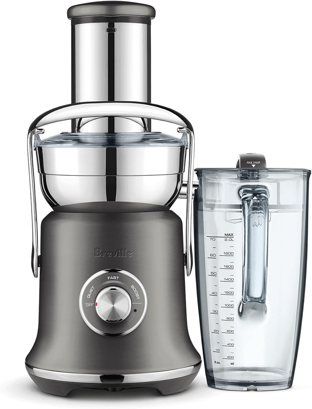 Breville BJE830BST Juice Fountain Cold XL, 70 fl oz, Black Stainless Steel