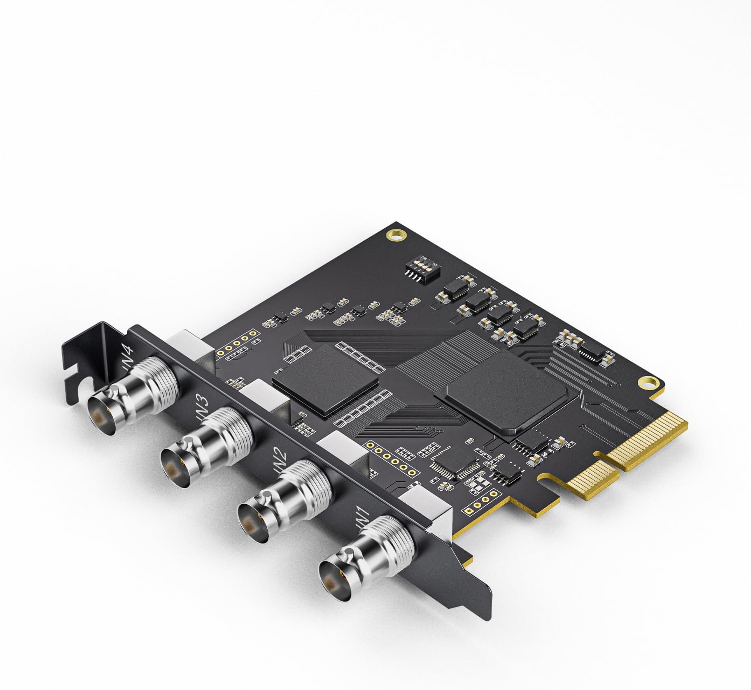 4-Channel Quad SDI PCIe Video Capture Card,Ultra-Low Latency for Multi-Channel Live Streaming, Video Conferencing, Teaching, and Broadcasting