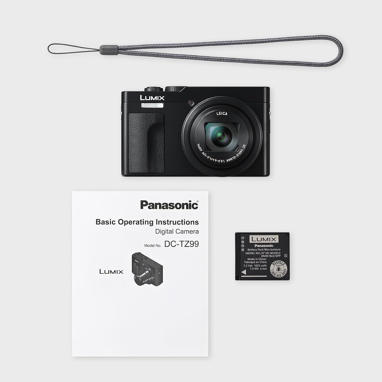 Panasonic LUMIX TZ/ZS99 Point and Shoot Camera, Compact Camera for Travel with 30x Zoom with 24-720mm Zoom Lens, and 4K Video/Photo, Great for Travel and Concerts, DC-TZ99 (Black)