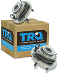 TRQ Front Left and Right Wheel Bearing and Hub Assembly 2 Piece Set Compatible with 2012-2018 Dodge Ram 1500 2019-2022 Ram 1500 Classic