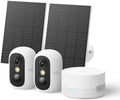 eufy Security eufyCam C35 2-Cam Kit with Solar Panel, Wireless Security Camera, Outdoor and Indoor, Magnetic Mount, Color Night Vision, Local Storage, No Monthly Fee, IP67, White