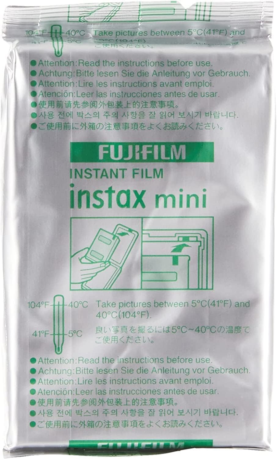 Fujifilm Instax mini Instant Daylight Film (Twin Packs + 32 GB USB Flash Drive) with Sunshine Photo Microfiber Cleaning Cloth... (4 Twin Packs + 32 GB USB Drive)