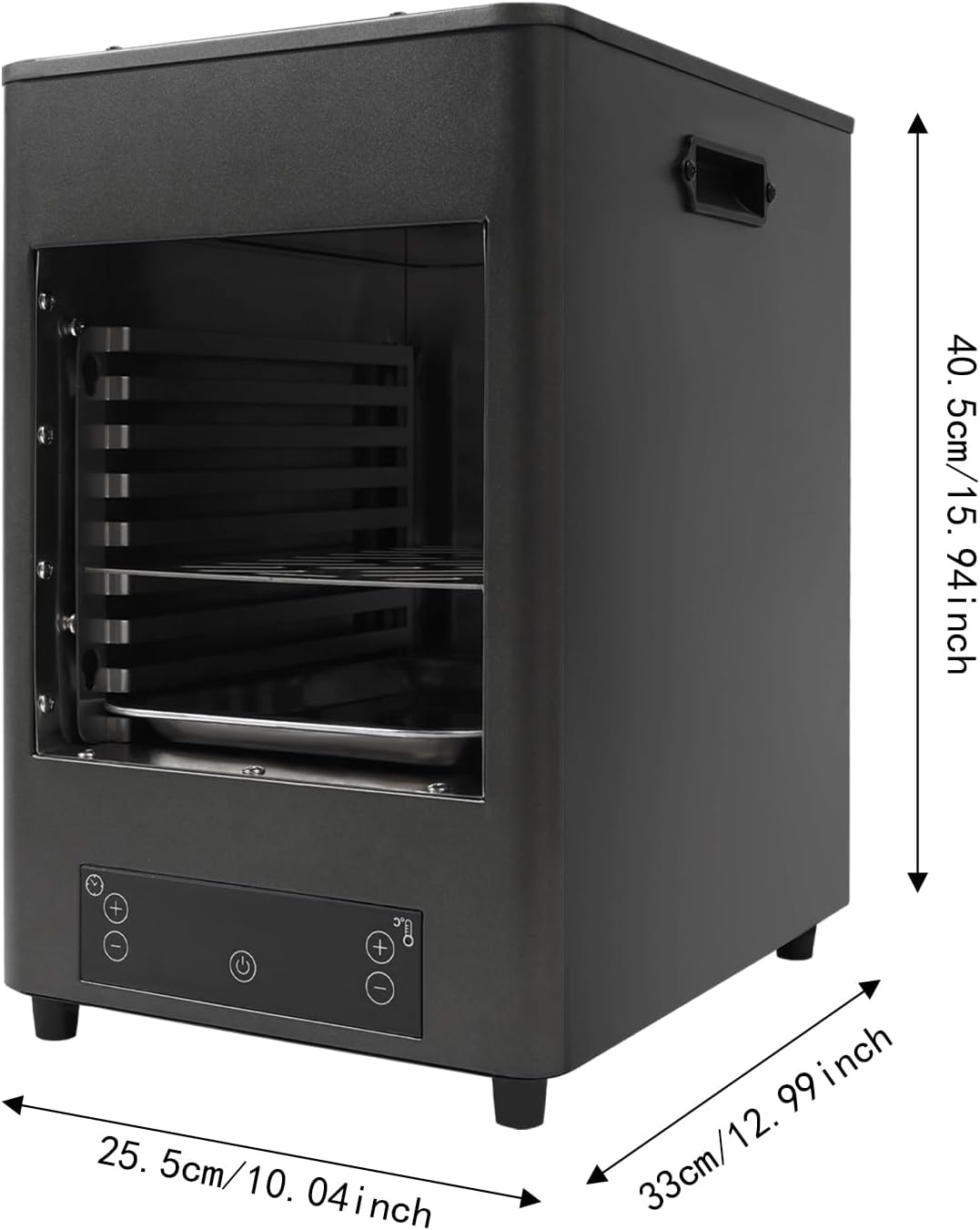 Infrared Grill Steakhouse Grill Electric Steak Broiler Indoor Countertop Oven Smokeless Steak Cooker with Rack Tray for BBQ Toast Beef Chicken Vegetables,212-1472°F Temperature,1700W