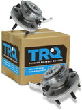 TRQ Front Left and Right Wheel Bearing and Hub Assembly Set 2 Piece Compatible with 03 Ford Explorer Sport 4WD 03-05 Explorer Sport Trac 4WD 03-10 Ranger 4WD 03-09 Mazda B4000 05 B3000 4WD