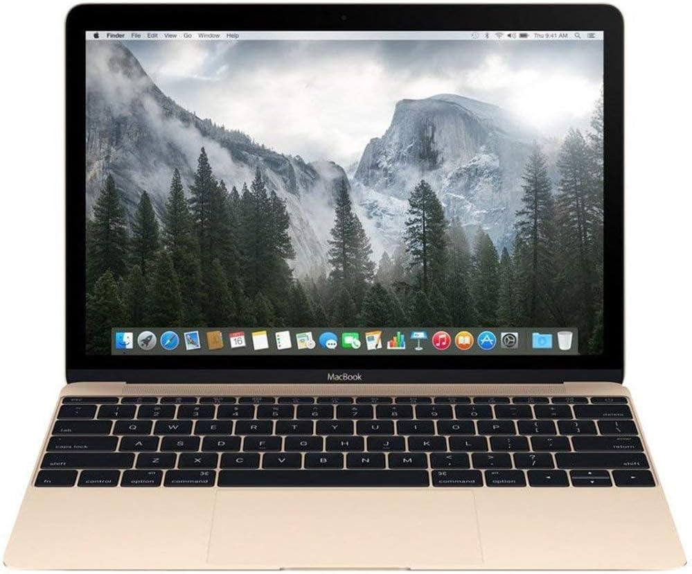 Apple MacBook MK4M2LL/A 12-Inch Laptop with Retina Display 256GB (Gold) - (Renewed)