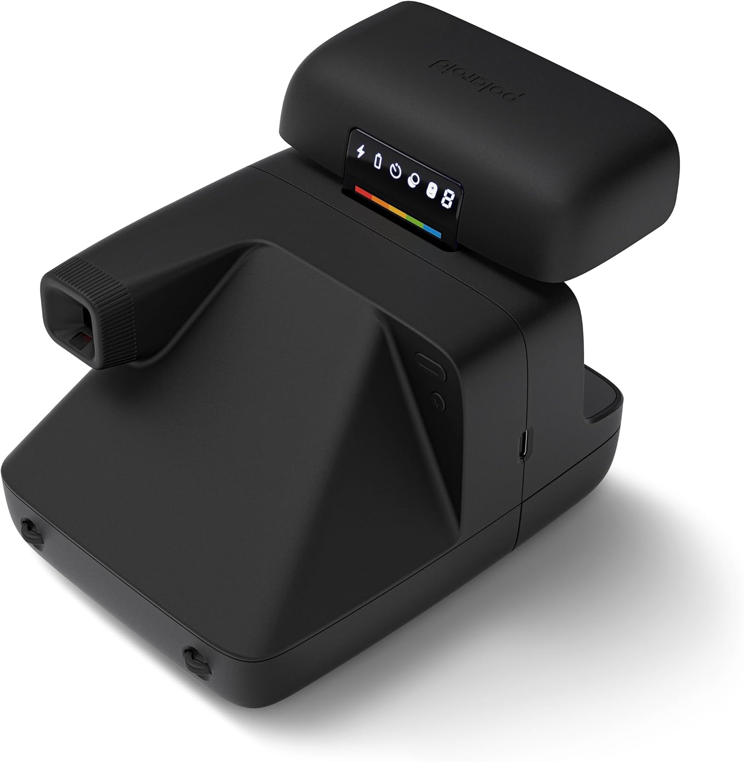 Polaroid Flip Instant Camera + Color Film Bundle (16 Photos Included) - Black (6565) - Hyperfocal 4-Lens System, Sonar autofocus, and Sence Analysis with Bluetooth paired Companion app