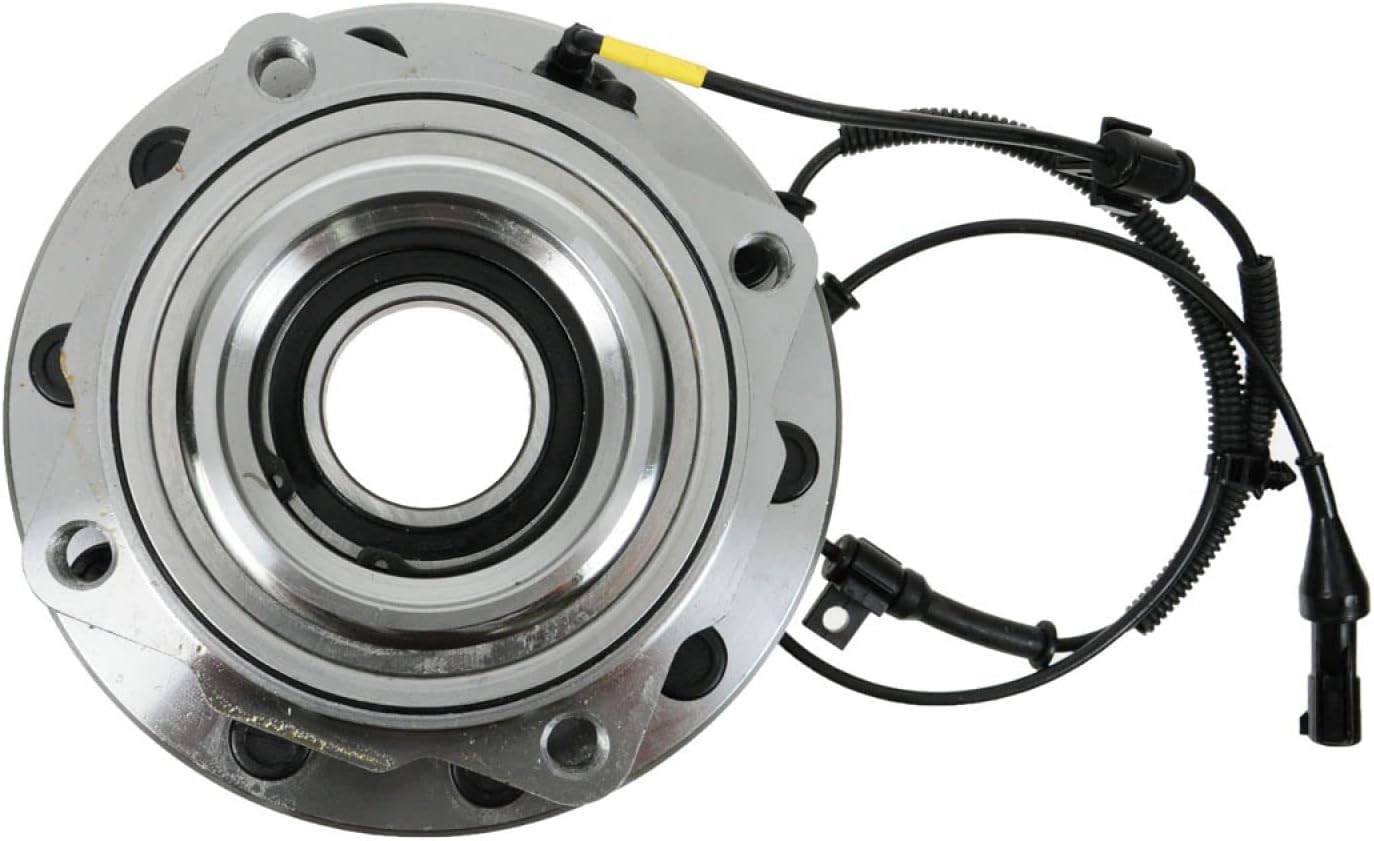 TRQ 2 Piece Front Wheel Bearing & Hub Assembly Set 4WD Compatible with 2005-2010 Ford F-450 Super Duty F-550 Super Duty