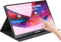 Portable Monitor Touch Screen 15.6'' 1080P USB-C HDMI Computer Display HDR IPS Eye Care Screen 100% sRGB with Smart Cover, Dual Speakers for Laptop PC Mac Phone PS4/5 Xbox Switch