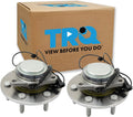 TRQ Front Left and Right Wheel Bearing and Hub Assembly Set 2 Piece Compatible with 2019-2023 Ram 1500 Rear Wheel Drive Without 22 Inch Wheels