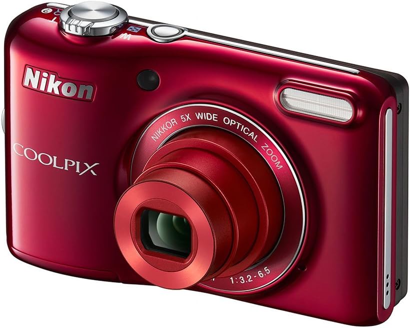 Nikon COOLPIX L28 20.1 MP Digital Camera with 5x Zoom (Red)