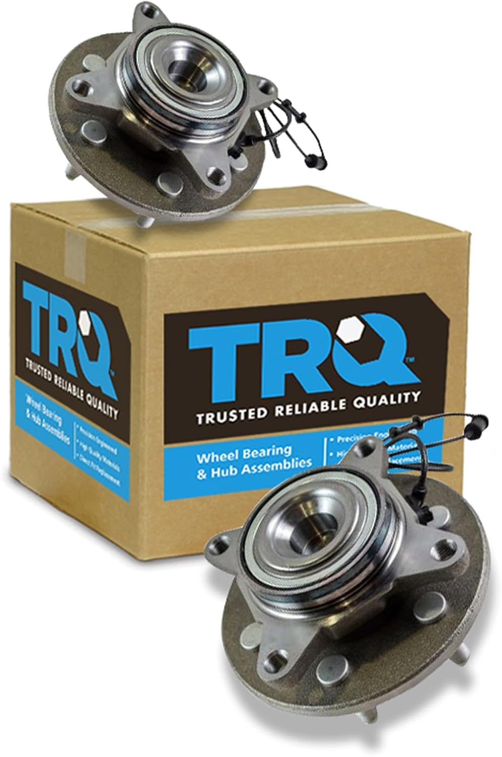 TRQ Front Left and Right Wheel Bearing and Hub Assembly Set 2 Piece Compatible with 2002-2006 Ford Expedition Rear Wheel Drive 2002-2006 Lincoln Navigator Rear Wheel Drive