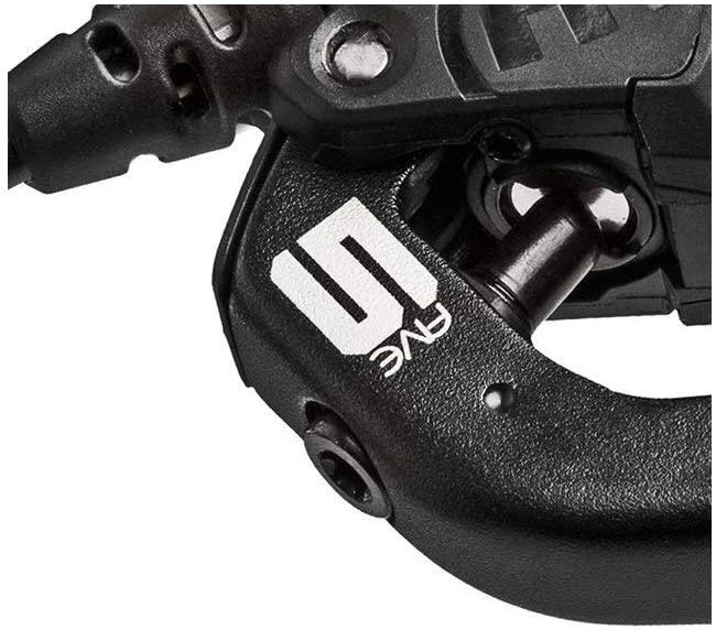 Magura MT5 2-Finger Lightweight Aluminium Bicycle Brake Lever, Useable on Left/Right, 2,200 mm Cable Length, Single Pad Set IncludingAccessories (Pack of 1), Bicycle Brake, Black, One Size