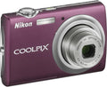 Nikon Coolpix S220 10MP Digital Camera with 3x Optical Zoom and 2.5 inch LCD (Plum)
