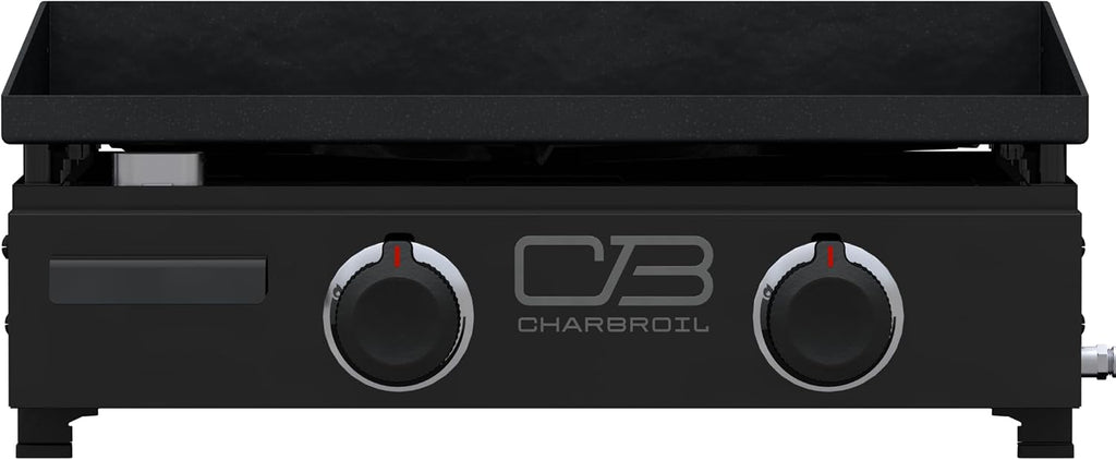 Charbroil 22' Performance Series Portable Tabletop 2 Burner Propane Gas Griddle, Black - 463614224