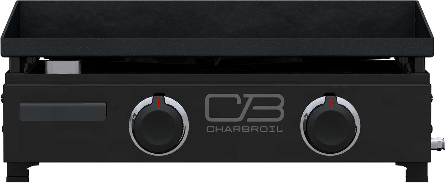 Charbroil 22' Performance Series Portable Tabletop 2 Burner Propane Gas Griddle, Black - 463614224