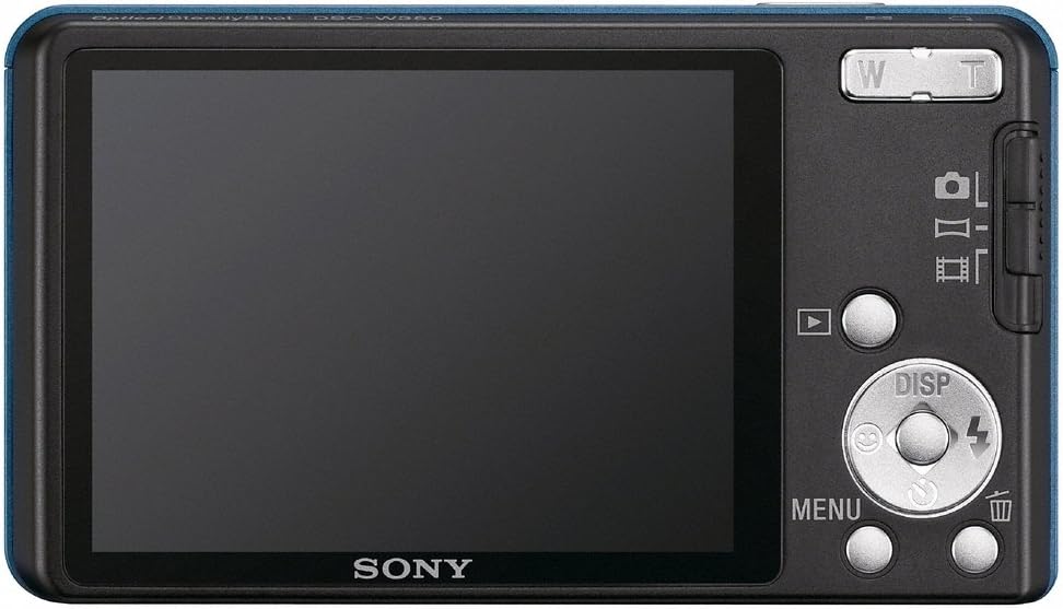 Sony DSC-W350 14.1MP Digital Camera with 4x Wide Angle Zoom with Optical Steady Shot Image Stabilization and 2.7 inch LCD (Blue)