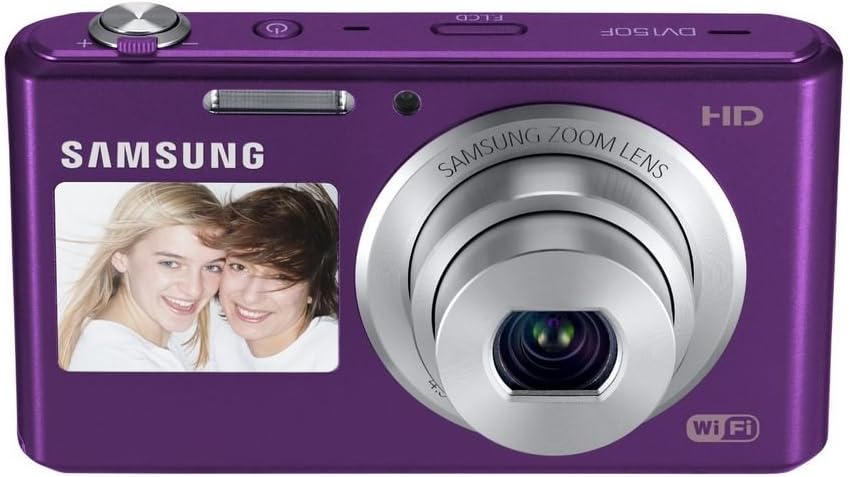 Samsung DV150F 16.2MP Smart WiFi Digital Camera with 5x Optical Zoom and 2.7' front and 1.5' rear Dual LCD Screens (Purple) (OLD MODEL)