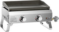 ONLYFIRE GRILLS Tabletop Gas Griddle 2-Burner, Portable Propane Gas Flat Top Griddle 252 SQ.IN Cooking Area, Outdoor Barbecue Stove for Patio BBQ Camping Tailgating RV, Stainless Steel, Classic GS319