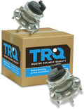 TRQ Front Driver and Passenger Side Wheel Bearing and Hub Assembly Set 2 Piece Compatible with 2009-2014 Hyundai Genesis 2011-2016 Equus