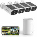 ARCCTV Solar Security Cameras Wireless Outdoor, 4 Cam-Kit, 4MP Solar Security Camera Wireless System, Color Night Vision, Motion Detection, No Monthly Fee, 32GB Memory Card