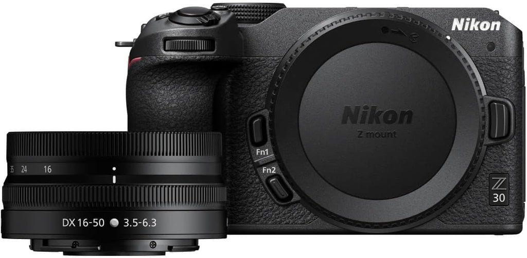 Nikon Z 30 with Wide-Angle Zoom Lens | Our most compact, lightweight mirrorless stills/video camera with 16-50mm zoom lens | Nikon USA Model