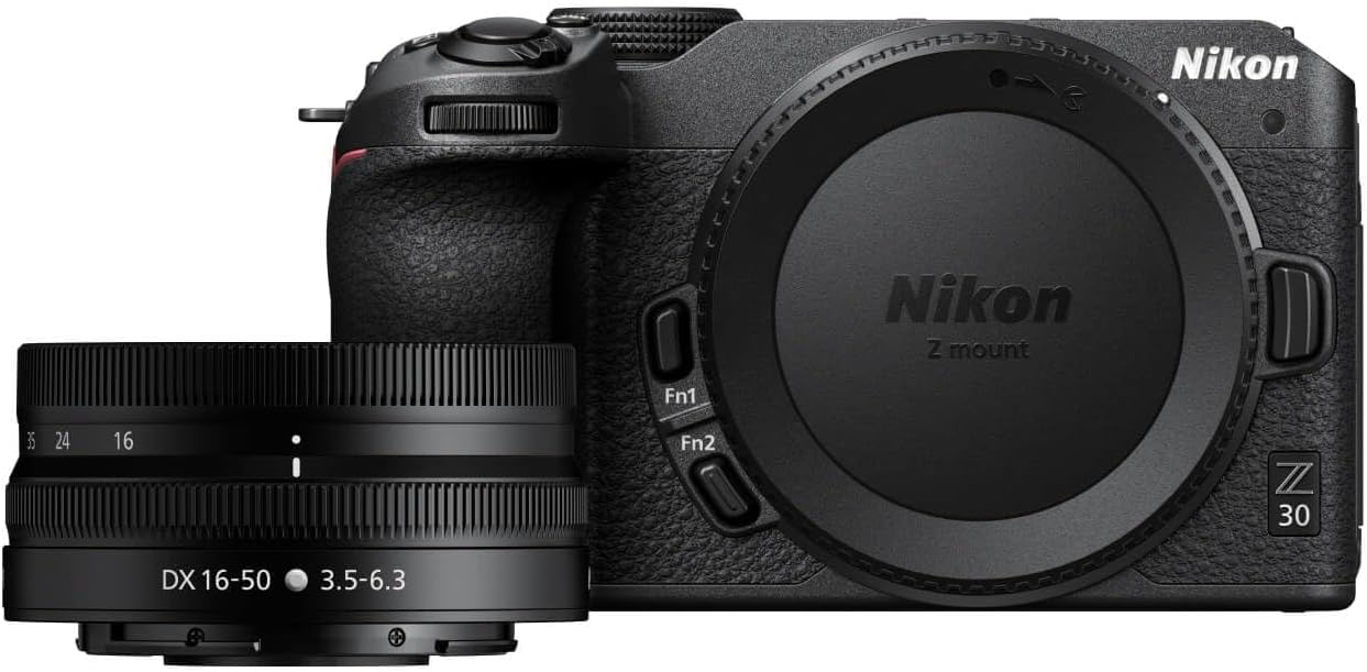 Nikon Z 30 with Wide-Angle Zoom Lens | Our most compact, lightweight mirrorless stills/video camera with 16-50mm zoom lens | Nikon USA Model