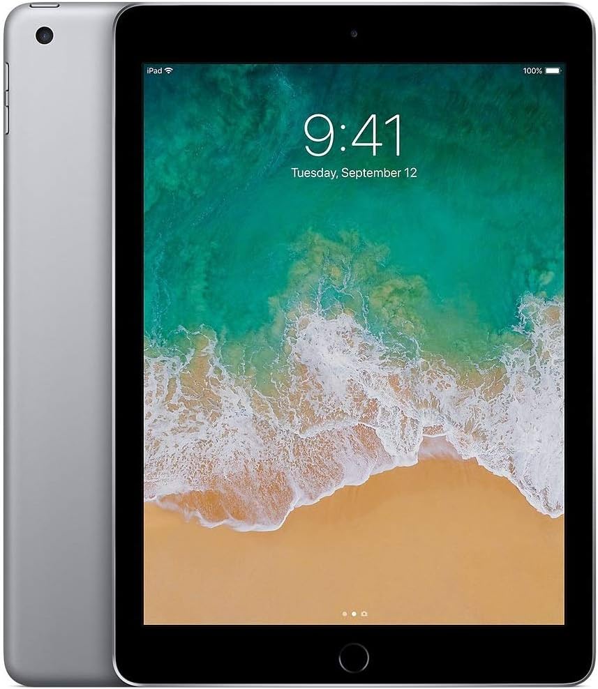 Apple 2018 iPad (9.7-inch, Wi-Fi, 128GB) - Space Gray (Renewed Premium)