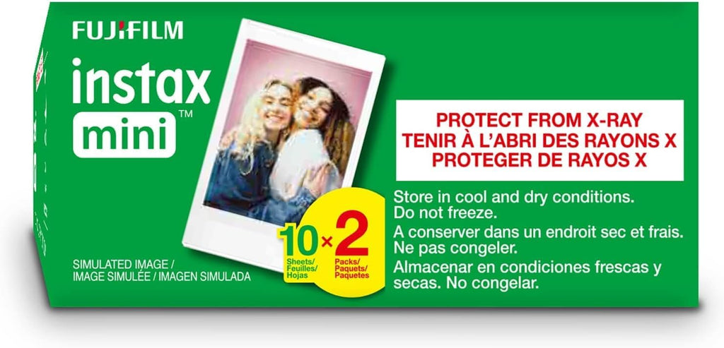 Fujifilm Instax Mini Link Smartphone Printer (Ash White) + Fuji Instax Mini Film (40 Sheets) - Instax Mini Link Printer Bundle
