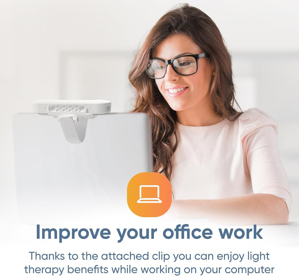 Luminette Drive® - First 2-in-1 Light Therapy Lamp - Enjoy The Benefits of Light Therapy in Your Car or at Your Computer