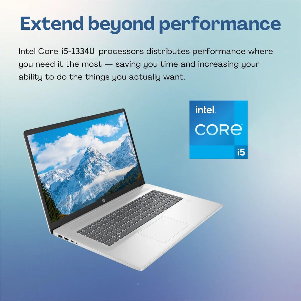 HP 17 inch Business Laptop 2025 New, 17.3' HD+ BrightView 250 nits Display, Backlit Keyboard, Intel 13th Gen i5 (Up to 4.6GHz), 64 GB RAM, 2 TB SSD, BT 5.4, Windows 11 Pro, Accessories
