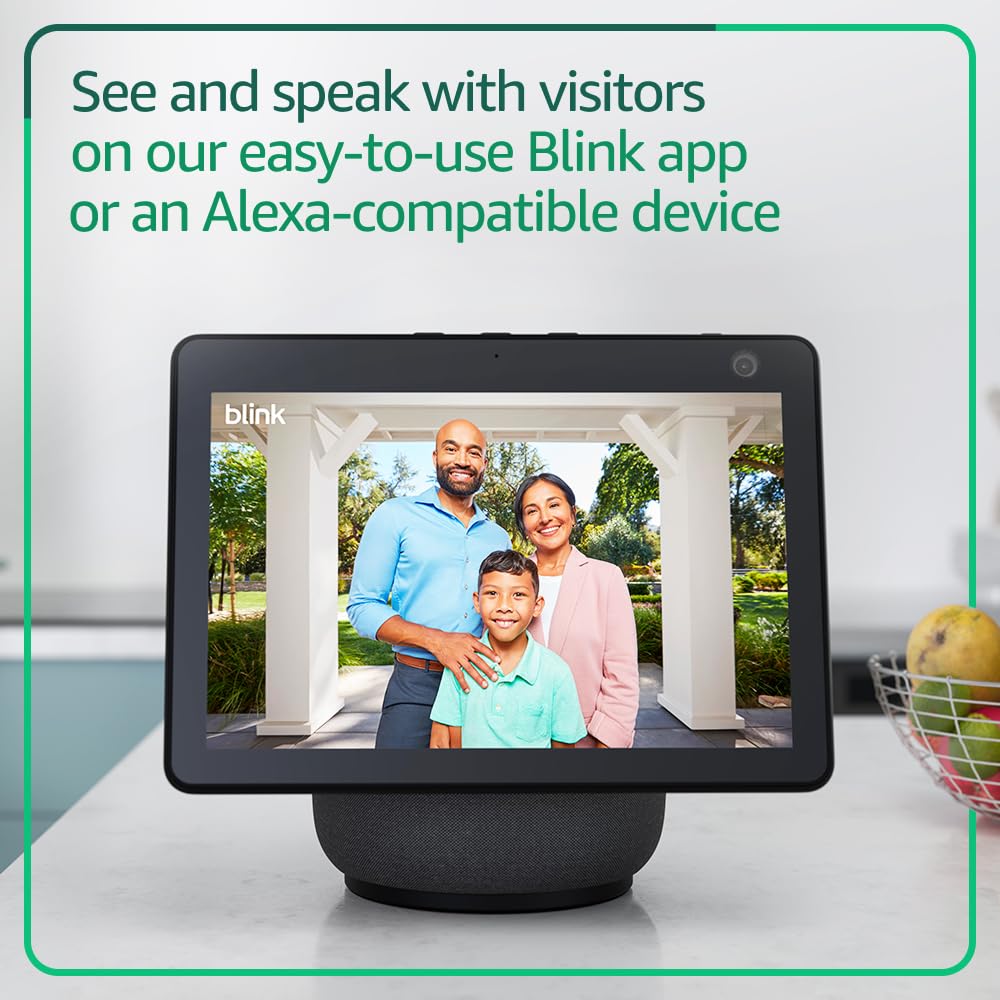 Blink Video Doorbell + Outdoor 4 XR – Wireless smart security cameras, two-year battery life, go up to 400 feet from your home with extended range. Sync Module XR included.