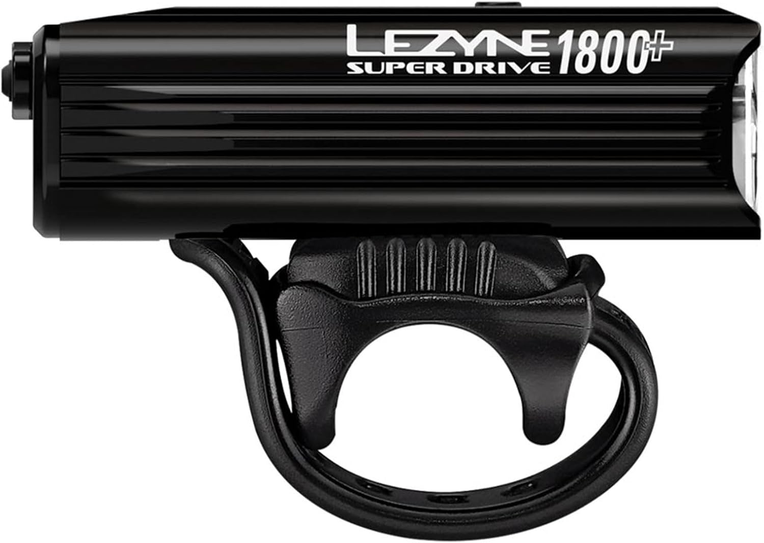 LEZYNE Super Drive Bicycle USB Rechargeable IPX7 White LED Front Light with Multiple Solid & Flash Modes | Integrated Silicone Rubber Strap Mount | Smart Connect