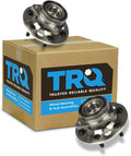 TRQ 2 Piece Front Wheel Bearing & Hub Assembly Set Compatible with 1988-1991 Chevrolet K1500 GMC